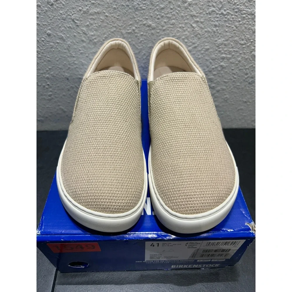 Birkenstock Oswego Textile Sandcastle Beige EU 41 US L10 M8 Mens Womens